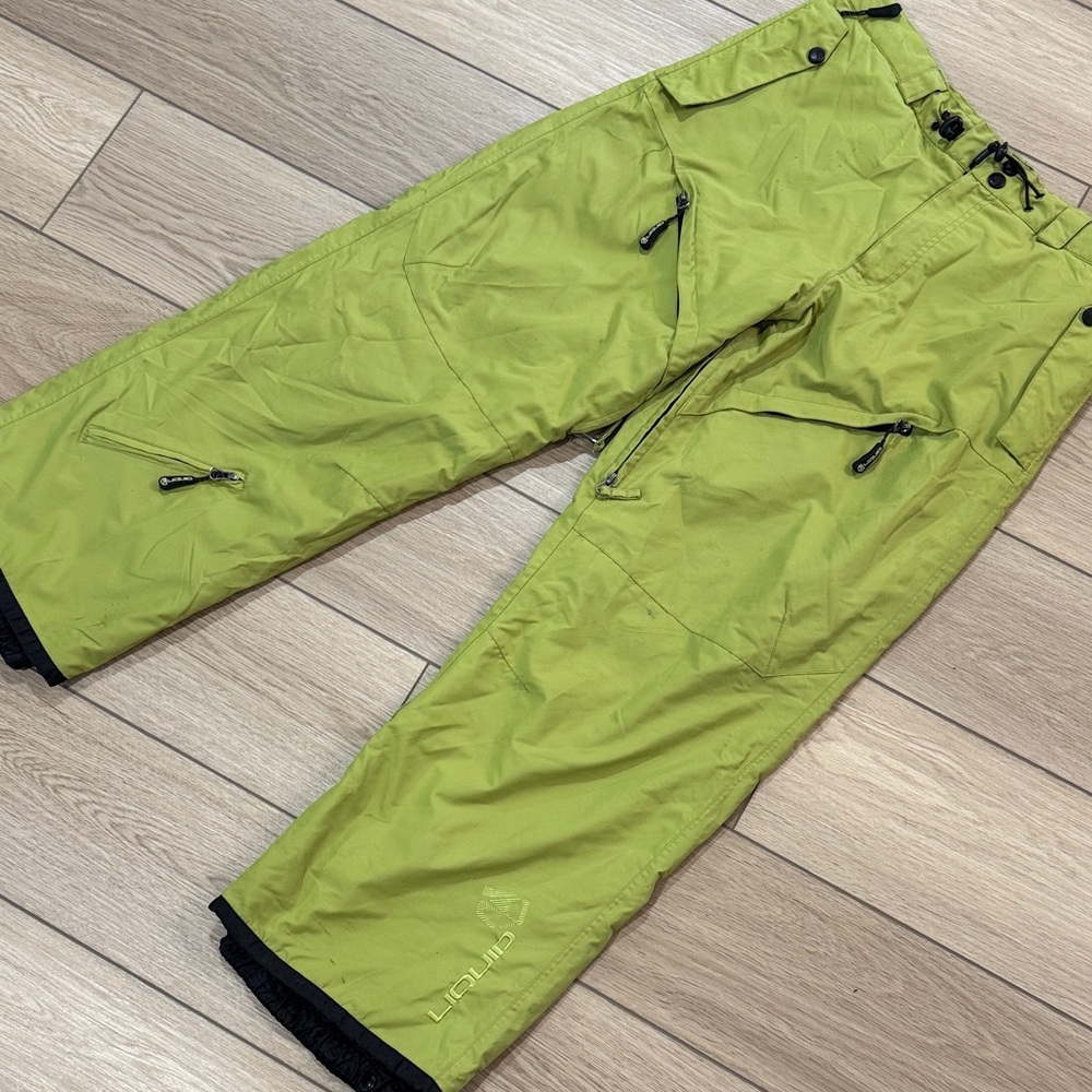 Liquid Snowboarding Snow Pants 5000mm Green Size M